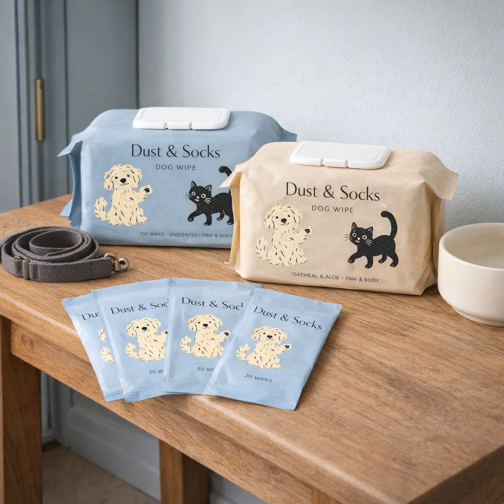 The three Dust & Socks packs.